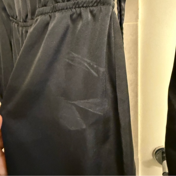 H&M Divided Long Sleeve Neck Tie Dress - Black / 2 - Picture 5 of 6